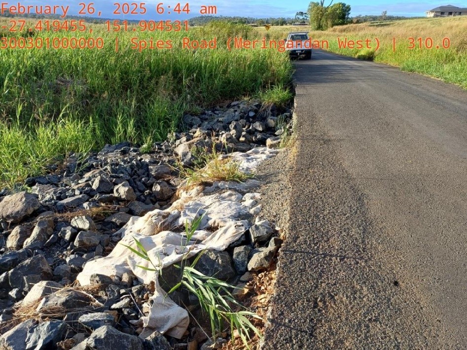 Emergency Works   Spies Road Meringandan West