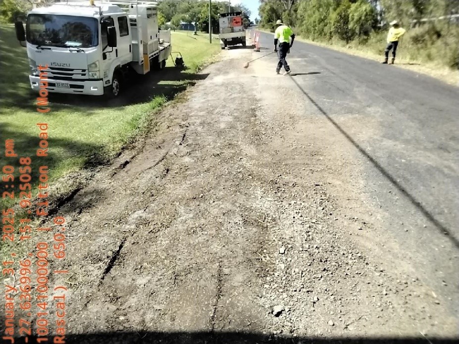 Temporary Repair Works   Shoulder Restored