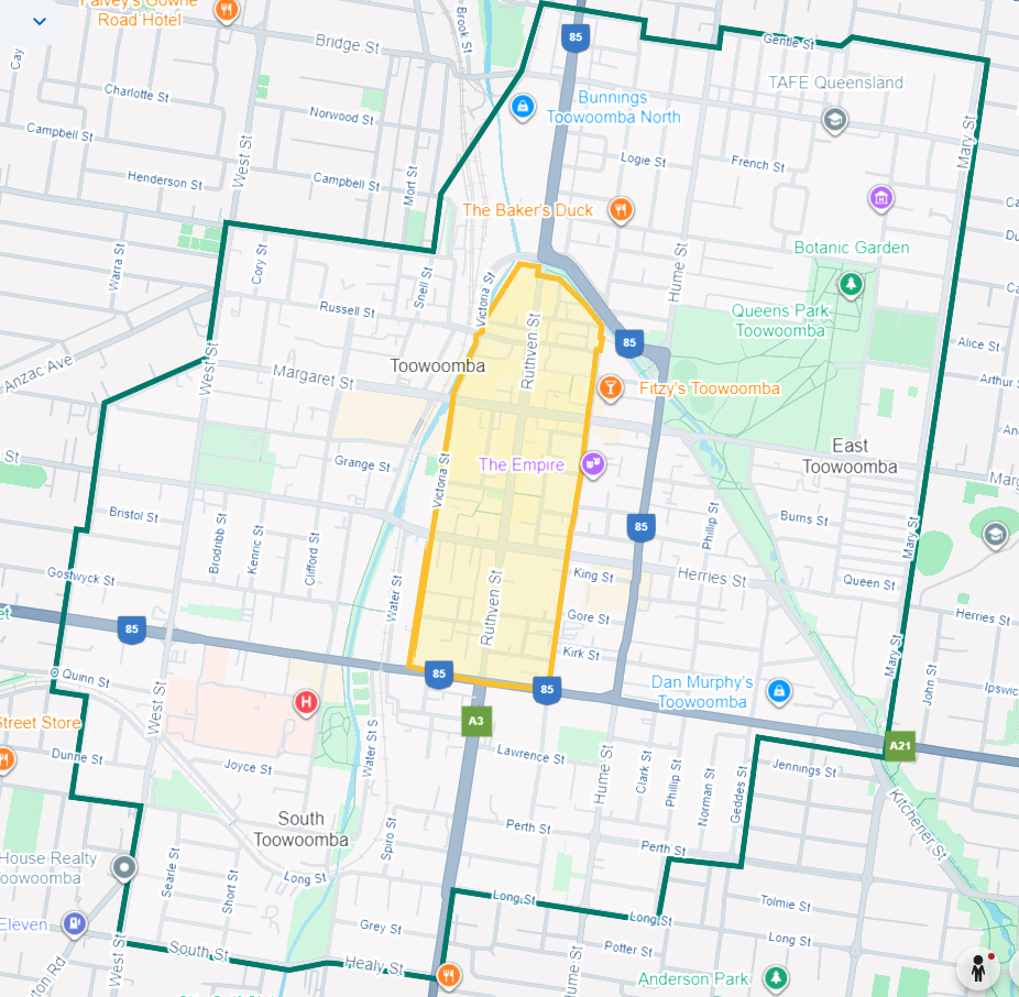 resident parking permit area with yellow exclusion zone