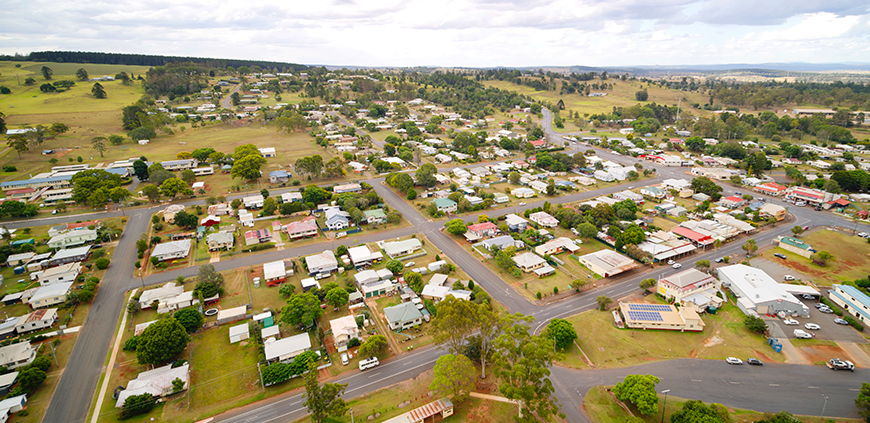 Aerial view of Yarraman