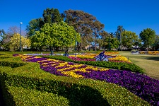 Laurel Bank Park manicured gardens at Carnival of Flowers time.