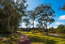 Walking path at the Waterbird Habitat