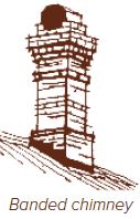 Banded chimney