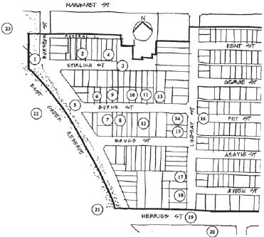 Caledonian Estate historic walk map