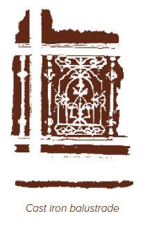 Cast iron balustrade