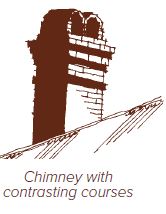 Old brick chimney