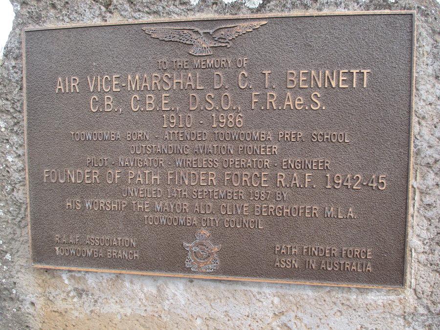 Don Bennett memorial plaque