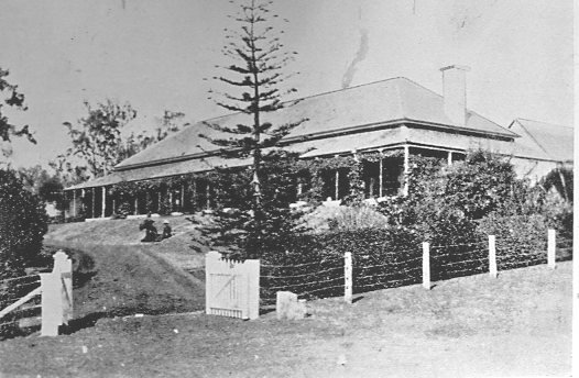 Historical black and white photo of Harlaxton House