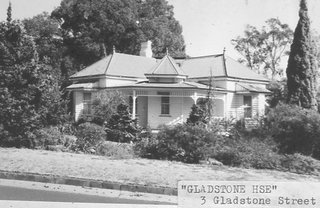 Black and white photo of Gladstone house