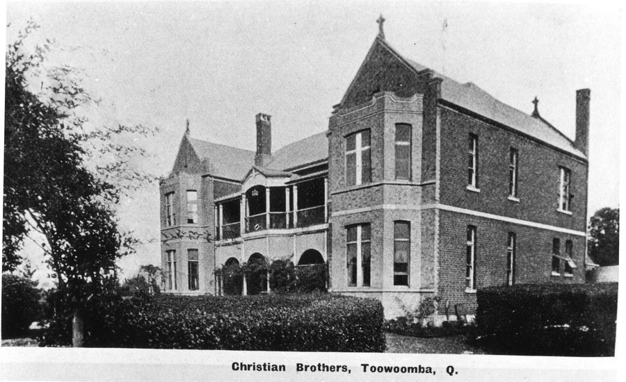 Historical black and white photo of brothers house st marys