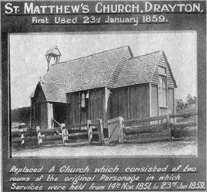 The first st matthews church drayton