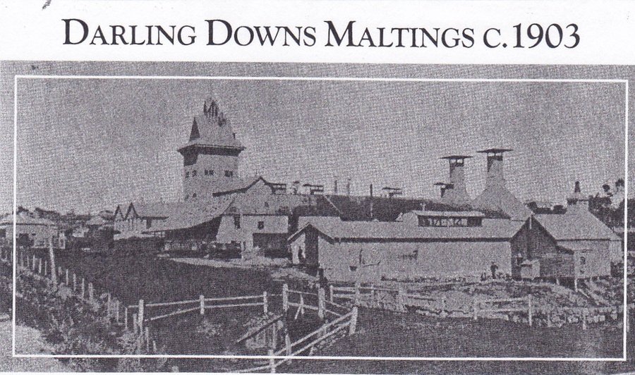 Historical photograph of Toowoomba maltings c1903