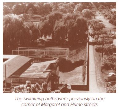 Swimming baths on Margaret and Hume streets