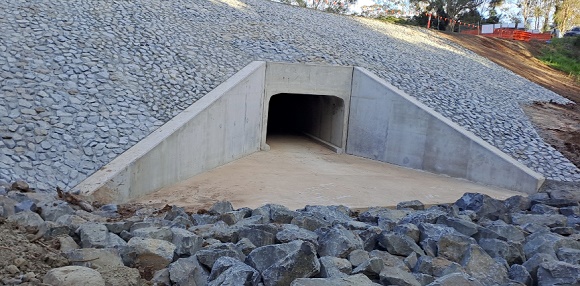 a dry culvert