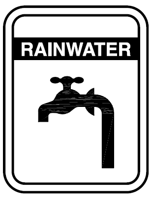 sign rainwater