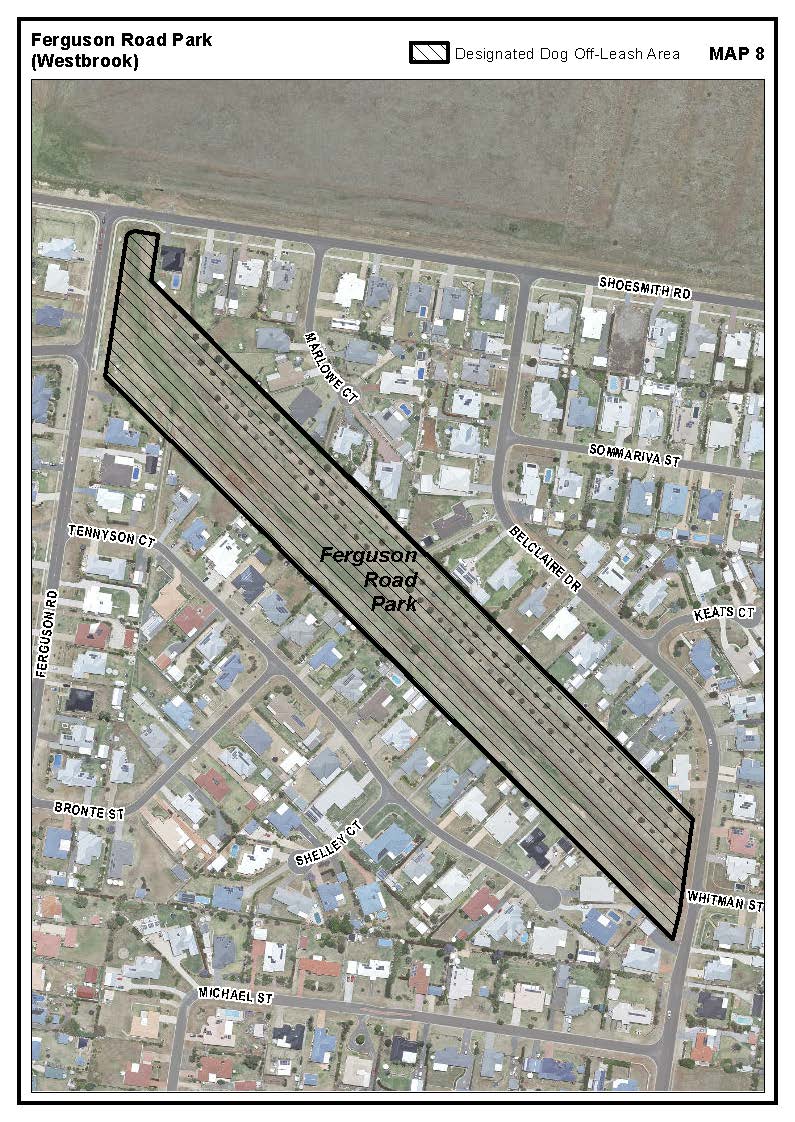 Ferguson Road Westbrook dog off-leash park map