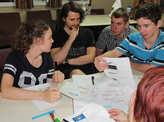 Youth leaders circle of friendship