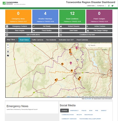 TR disaster dashboard